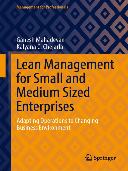 Title details for Lean Management for Small and Medium Sized Enterprises by Ganesh Mahadevan - Available